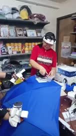 Umbrella and counter work