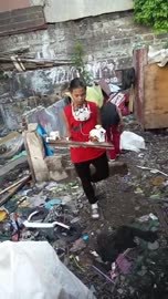 Material sorting work